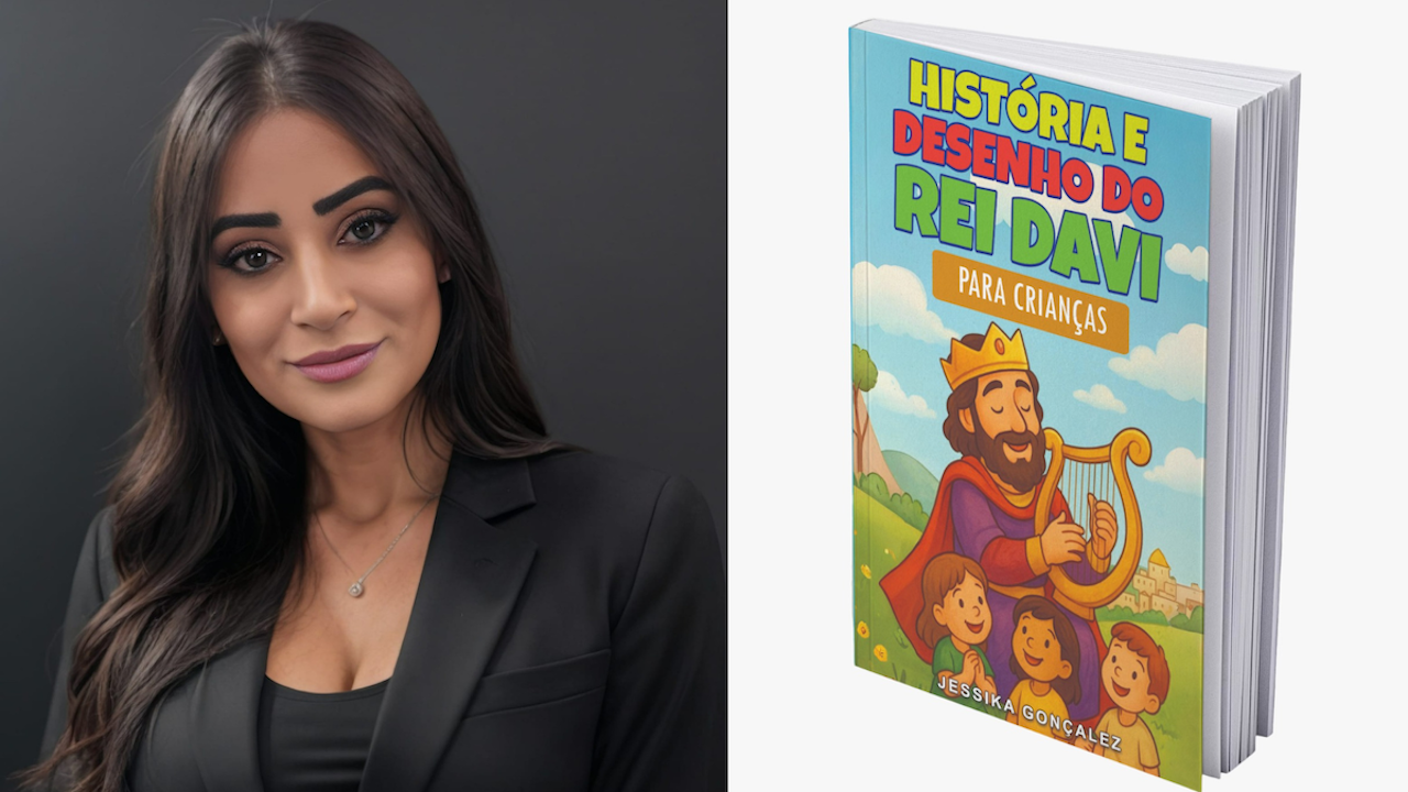 Jessika Gonçalez lança: “História e Desenho do Rei Davi: O Pequeno Pastor que Virou Rei”
