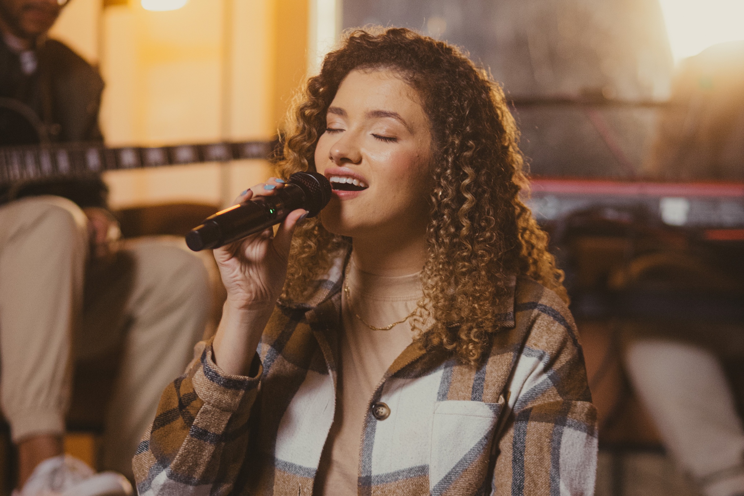 A cantora Sarah Lanza. Foto: Pedro Sabino-Lisboa.